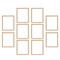 Creative Mark Ambiance Unfinished Deep Gallery Frame, 10-Pack, 16x20" Open Back Natural Wood Frames for Canvas and Mounted Artwork, 3/4" Face, 1-1/4" Deep, No Glass or Backing
